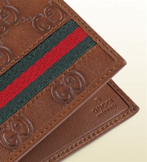 vintage gucci wallet brown|brown Gucci wallet men.